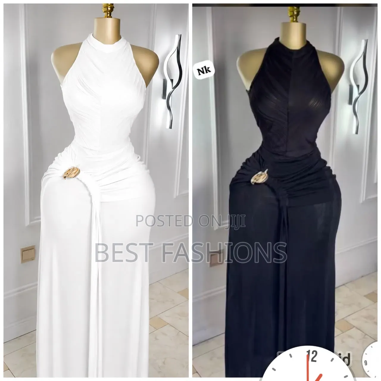 White Long Dinner Gown