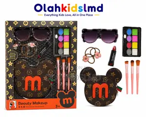 Beauty Makeup Set With Mouse-Ear Bag, Sunglasses Lipstick, 3+