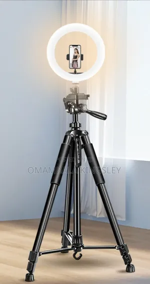 Quality Tripod Stand With Ring Fill Light + Universal Holder+Bluetooth