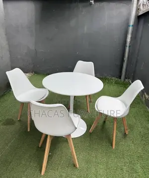 Nordic Round Dining Table 4 Chairs Set -Brand New Coffee Table Combo