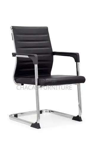 Ergonomic Leather Executive Office Visitor Chair - Brand New