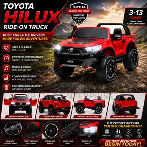 Red Color Luxury Toyota Hilux Ride-on Car for Kids
