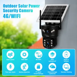 4g Solar CCTV Camera 6mp Black Panther
