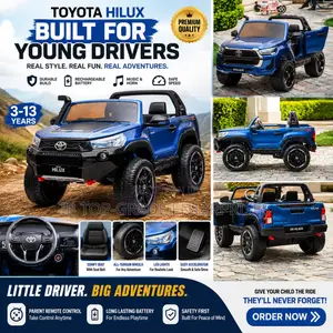 Luxury Blue Color Toyotal Hilux Ride on Car for Children