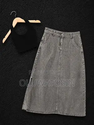 Long Jean Skirt