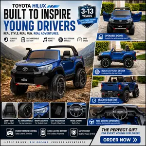 Get Legendary Blue Toyota Hilux Ride on Car for Your Little Driver Now