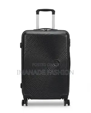 Shell Trolley Luggage – Black (Medium)
