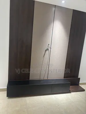 Brand New HDF 8ft by 8ft Wood Wall Cladding Console