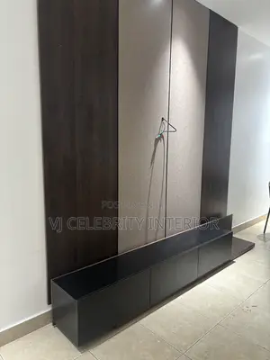Brand New HDF 8ft by 8ft Wood Wall Cladding Console