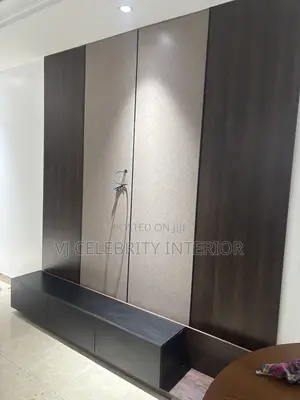 Brand New HDF 8ft by 8ft Wood Wall Cladding Console