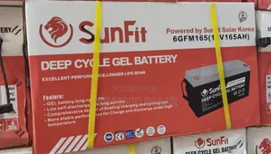 High-Performance Sunfit Deep Cycle Gel Battery 165ah for Solar