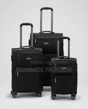Quilted Polyester Trolley Luggage