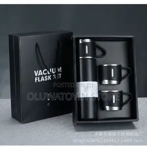 Vacuum Flask Set With 2 Cups