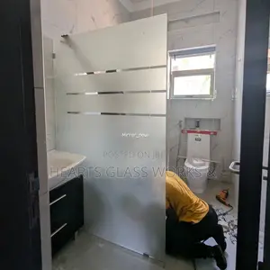 Premium One-Sided Frameless Shower Glass Partition
