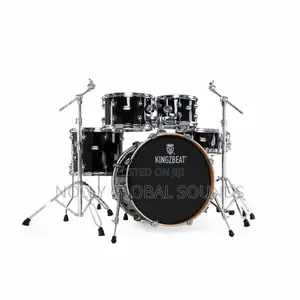 Kingzbeat Akg Series 5-Piece Custom Drum Set (Matte Black)