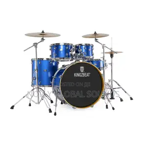 Kingzbeat Akg Series 5-Piece Custom Drum Set (Matte Black)