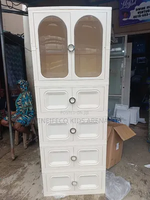 Foldable Plastic Baby Wardrobe With Hanging Space Storage