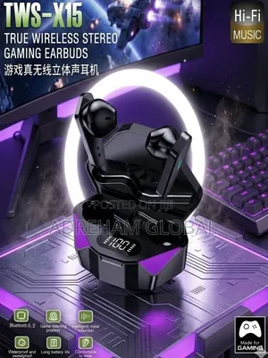 TWS-X15 True Wireless Stereo Gaming Earbuds