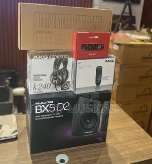 Bx5d2, P120 Mic, Akg Headphone, Scarlett 2i2 Mvave 25keys Midi