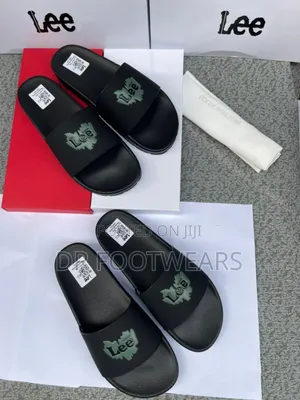 Black Casual Slides