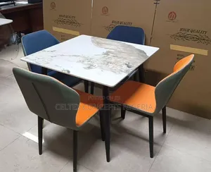 Marble Dining Table and 4 Chairs
