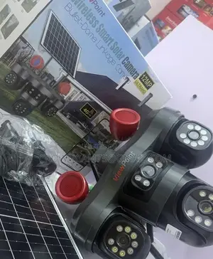 3-Lens Rotating 360 4g Solar Powered Outdoor Security CCTV Camera