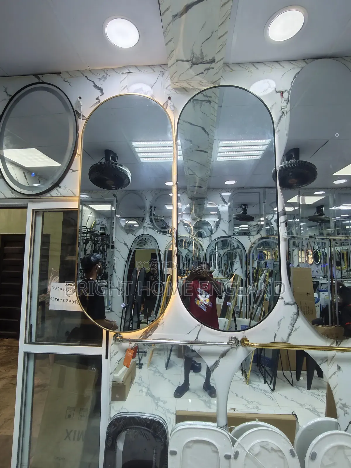 Mirror With Frame Back Lights