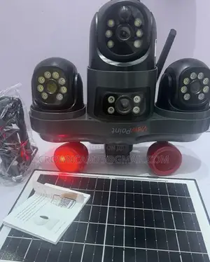 Smart PTZ 3 Lens 4g Solar Powered CCTV Outdoor Camera