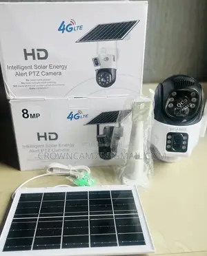 Dual Lens Rotational Solar PTZ Camera - V380pro App