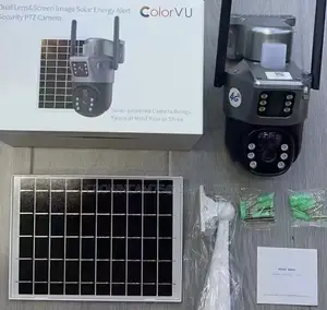 Dual Lens Intelligence Smart 4g Solar Power Security Camera