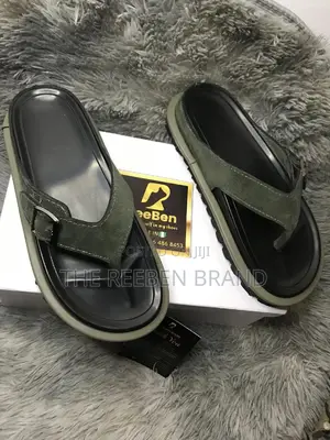 Green Suede Double-Sole Slippers