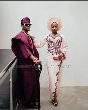 Blush Gown Men’S Deep Violet Agbada