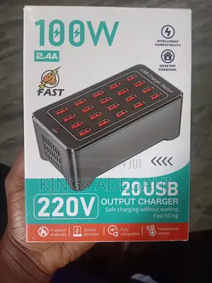 10-Port USB Charging Station