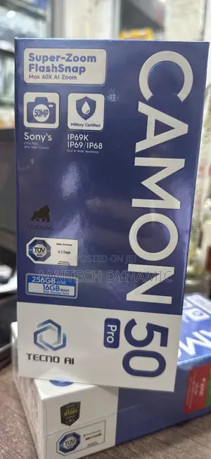 New Tecno Camon 50 Pro 256 GB Black