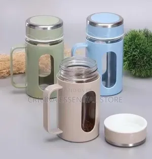 Double Layer Plastic Glass Office Cup 500ml(Souvenir)