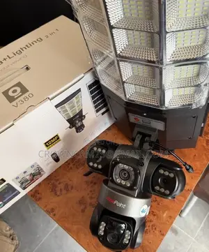 Solar-Powered Street Light and V380 4g Simcard Camera With 3 Lenses