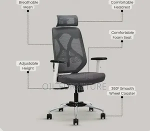 Luxury Executive Ergonomic Mesh Office Chair – High Back
