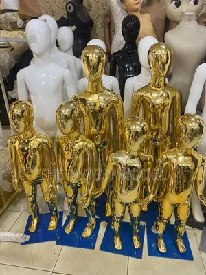 Different Sizes of Gold Children Mannequin