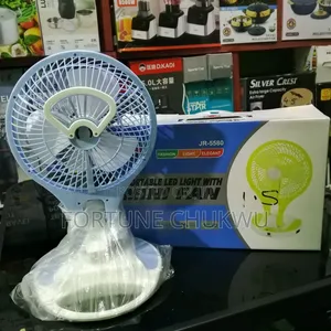 Rechargeable Led Light With Mini Fan