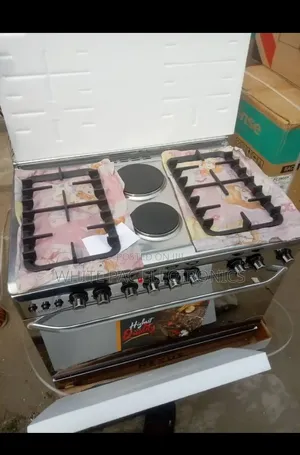 New Akai Standing 6 Burner Automatic Gas Cooker With Gas Oven > 5 Yrs