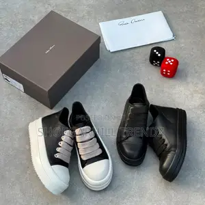 Premium Rick Owens Sneakers Double Bumper Luxury Style 2 Colorways