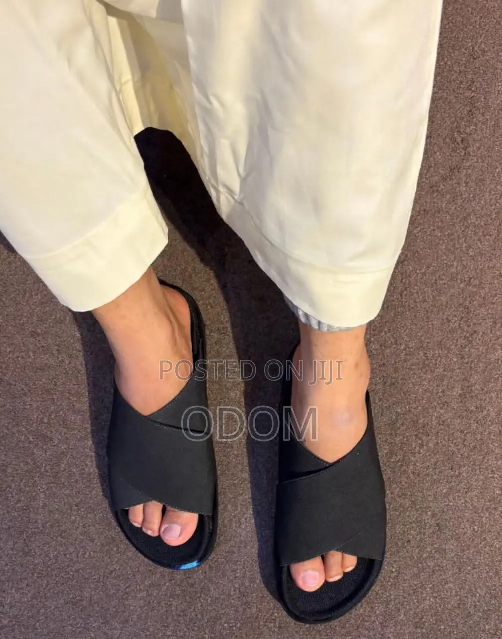 Cross Patterned Birkenstock Slides