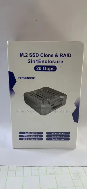 Haysenser M.2 SSD Clone and Raid 2in1 Enclosure