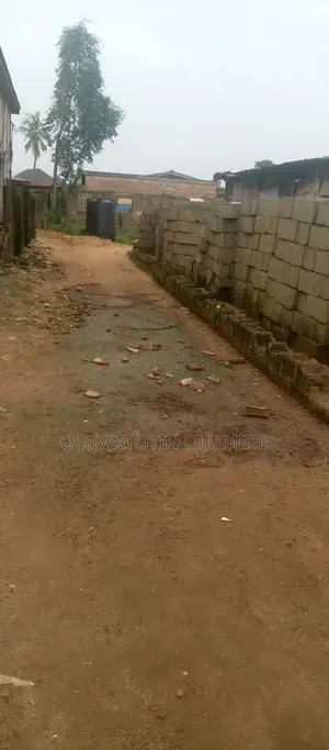 Half Plot of Land With Bore Hole and Block