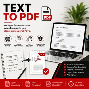 Document Typing and PDF Converstion