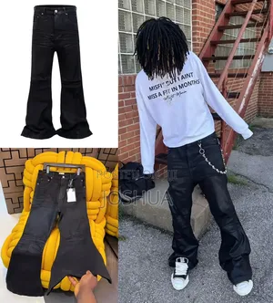 Premium Black Flared Jeans for Men - Bell Bottom - All Sizes