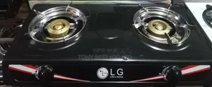 Lg Two Burner Teflon Quality Table Gas Cooker
