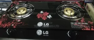 Lg Two Burner Glass Table Gas Cooker