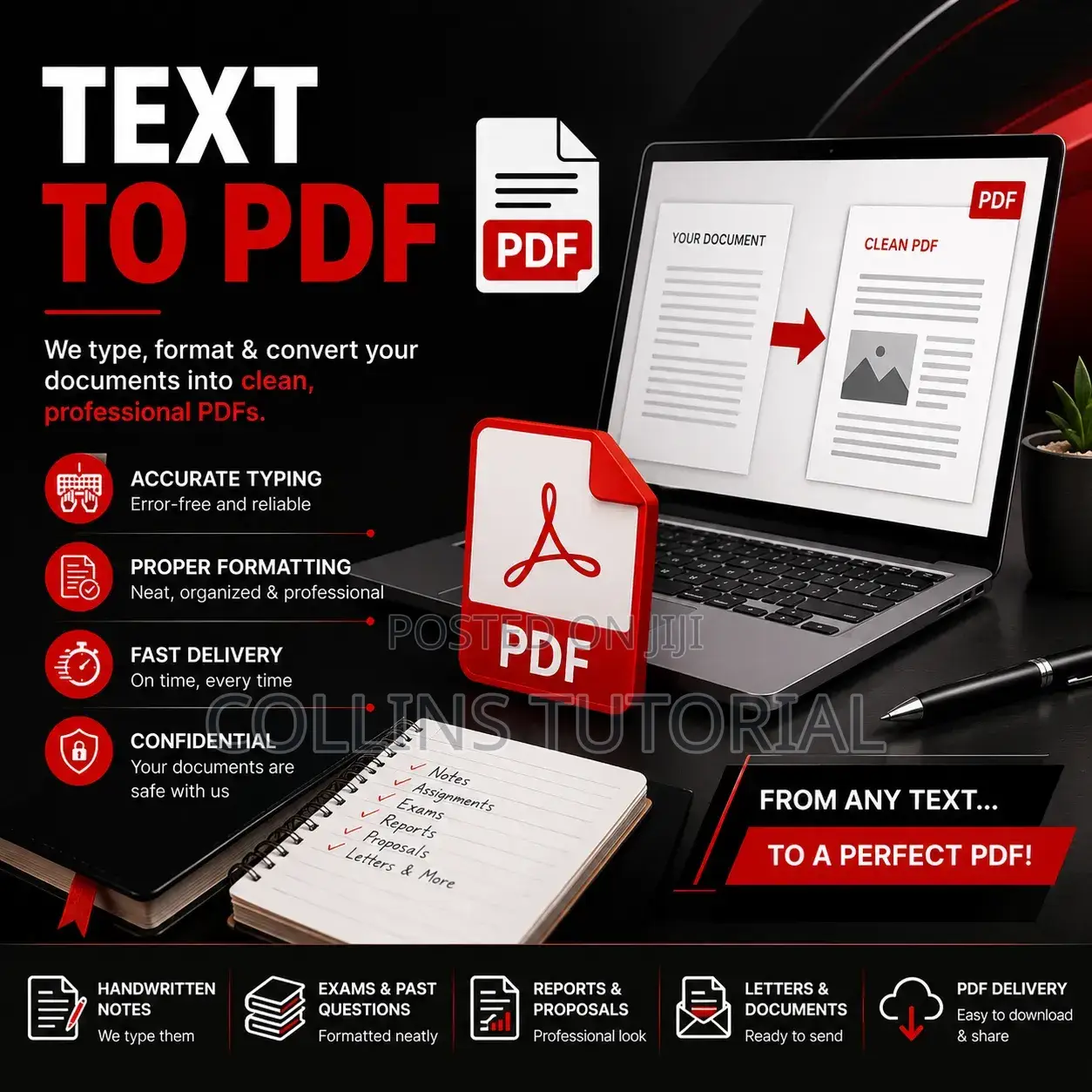 Document Typing and PDF Converstion