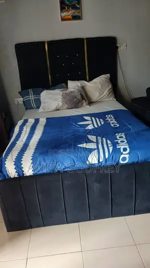 Neatly Used 6x12 Vita Grand Mattress With Bed Frame